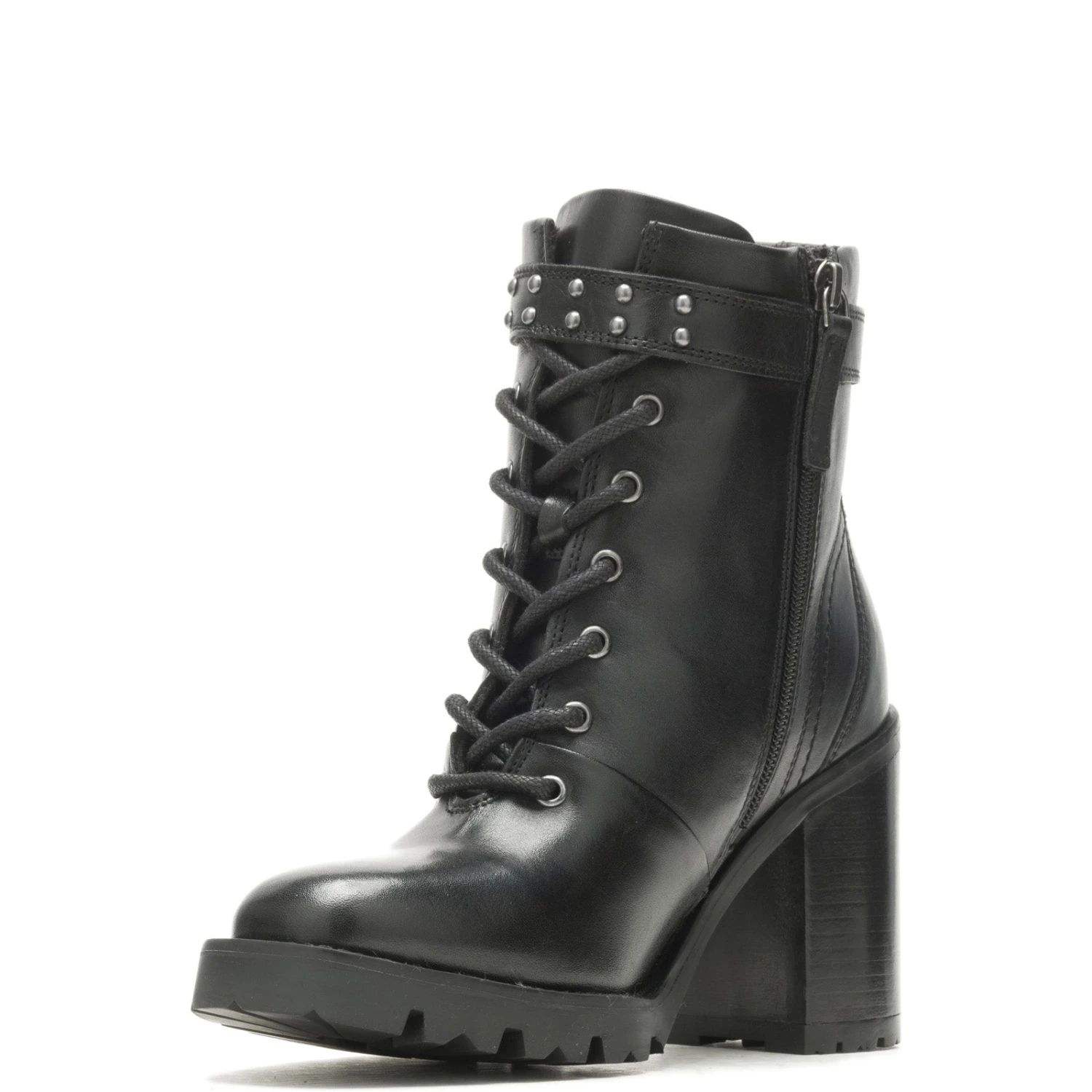 Harley Davidson Harley-Davidson Adina Lace D84729 Womens Black Leather Motorcycle Boots 7 Harley Davidson Harley-Davidson Adina Lace D84729 Womens Black Leather Motorcycle Boots - Image 5