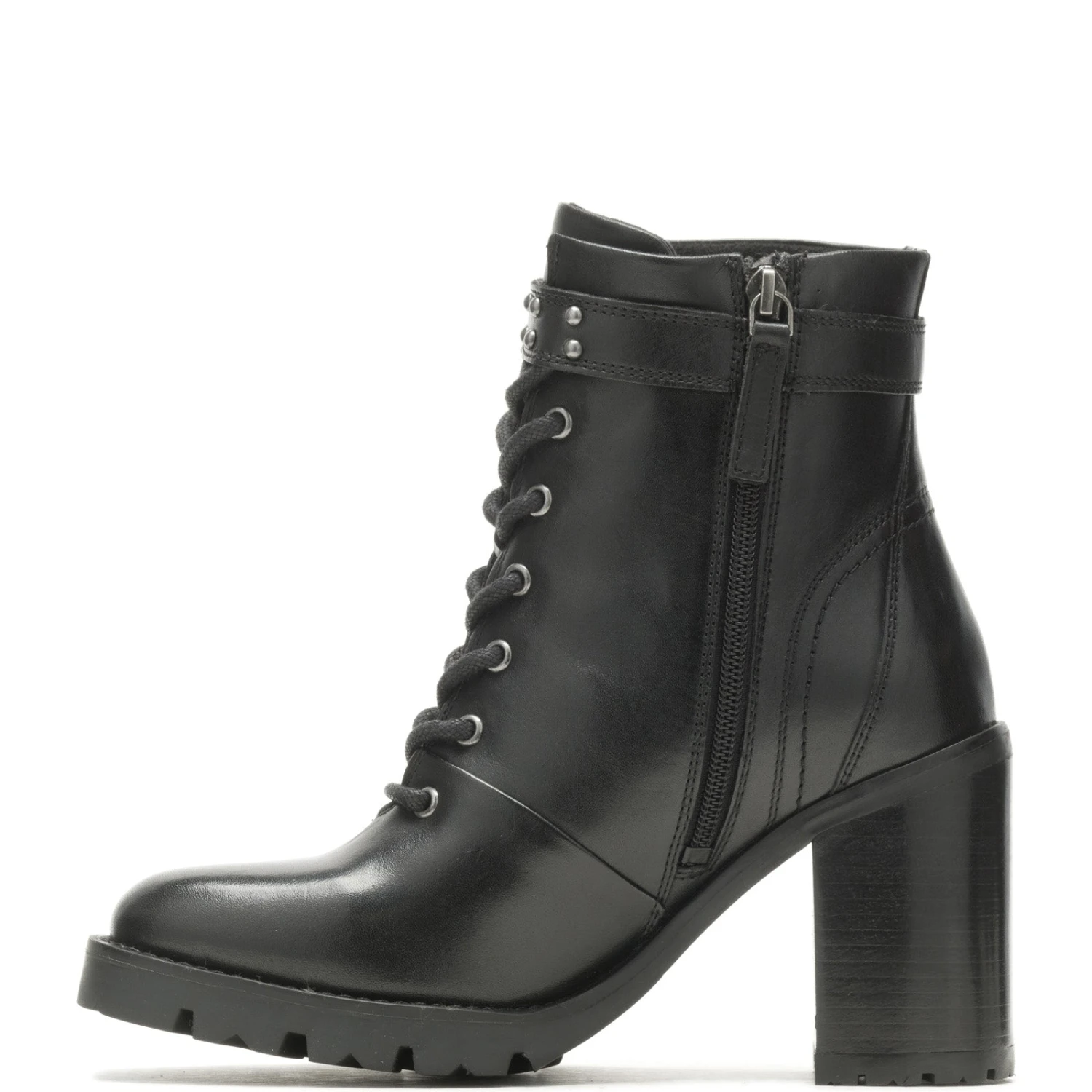 Harley Davidson Harley-Davidson Adina Lace D84729 Womens Black Leather Motorcycle Boots 8 Harley Davidson Harley-Davidson Adina Lace D84729 Womens Black Leather Motorcycle Boots - Image 6