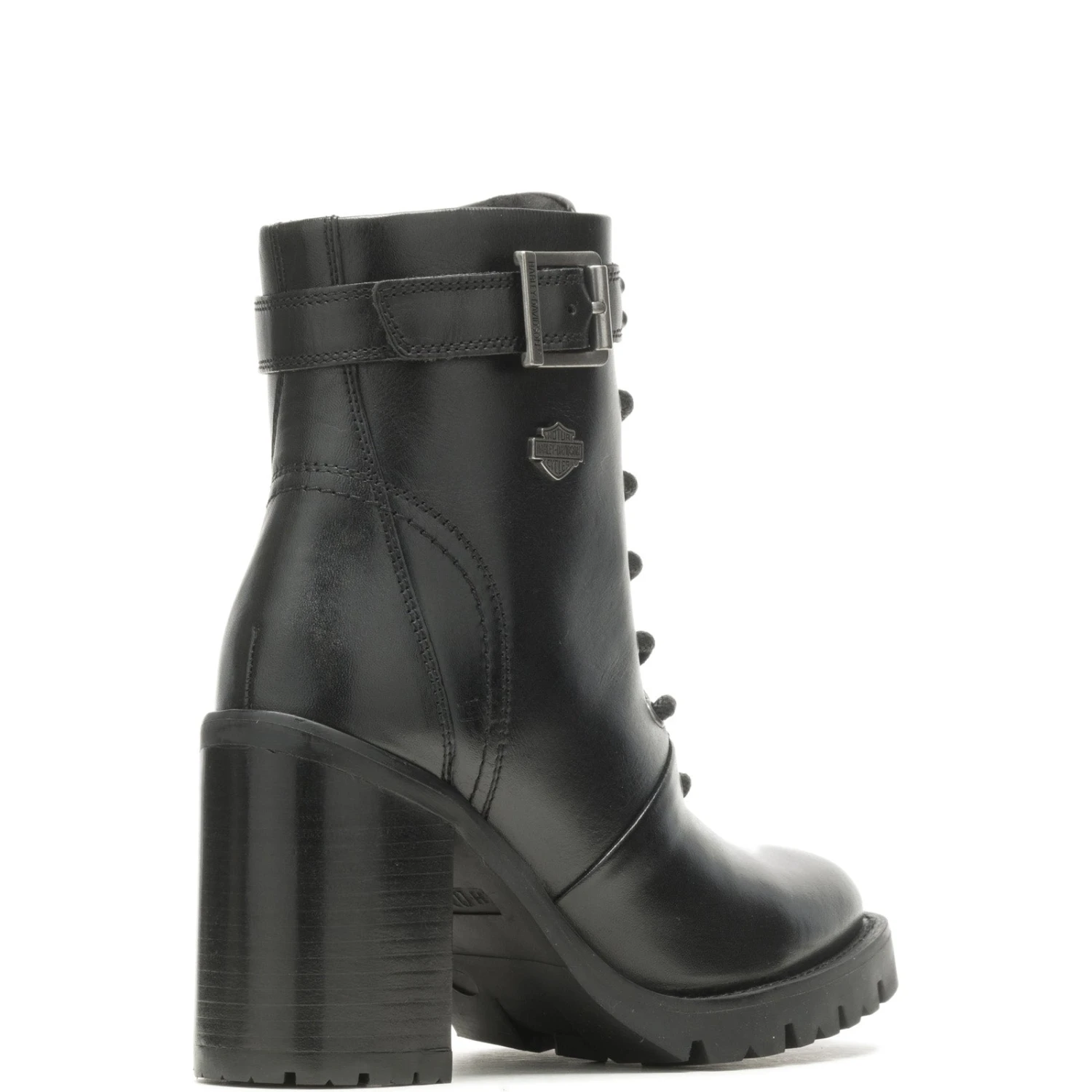 Harley Davidson Harley-Davidson Adina Lace D84729 Womens Black Leather Motorcycle Boots 11 Harley Davidson Harley-Davidson Adina Lace D84729 Womens Black Leather Motorcycle Boots - Image 9