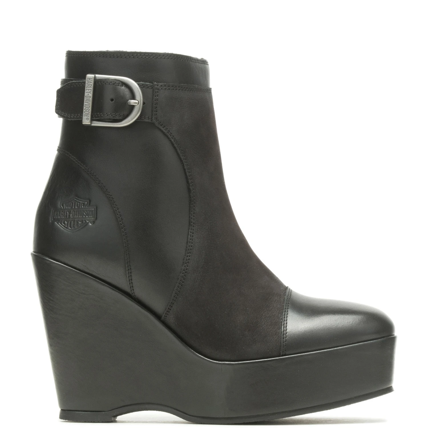 Harley Davidson Harley-Davidson Celina 5" Wedge D84731 Womens Black Ankle & Booties Boots 3 Harley Davidson Harley-Davidson Celina 5" Wedge D84731 Womens Black Ankle & Booties Boots
