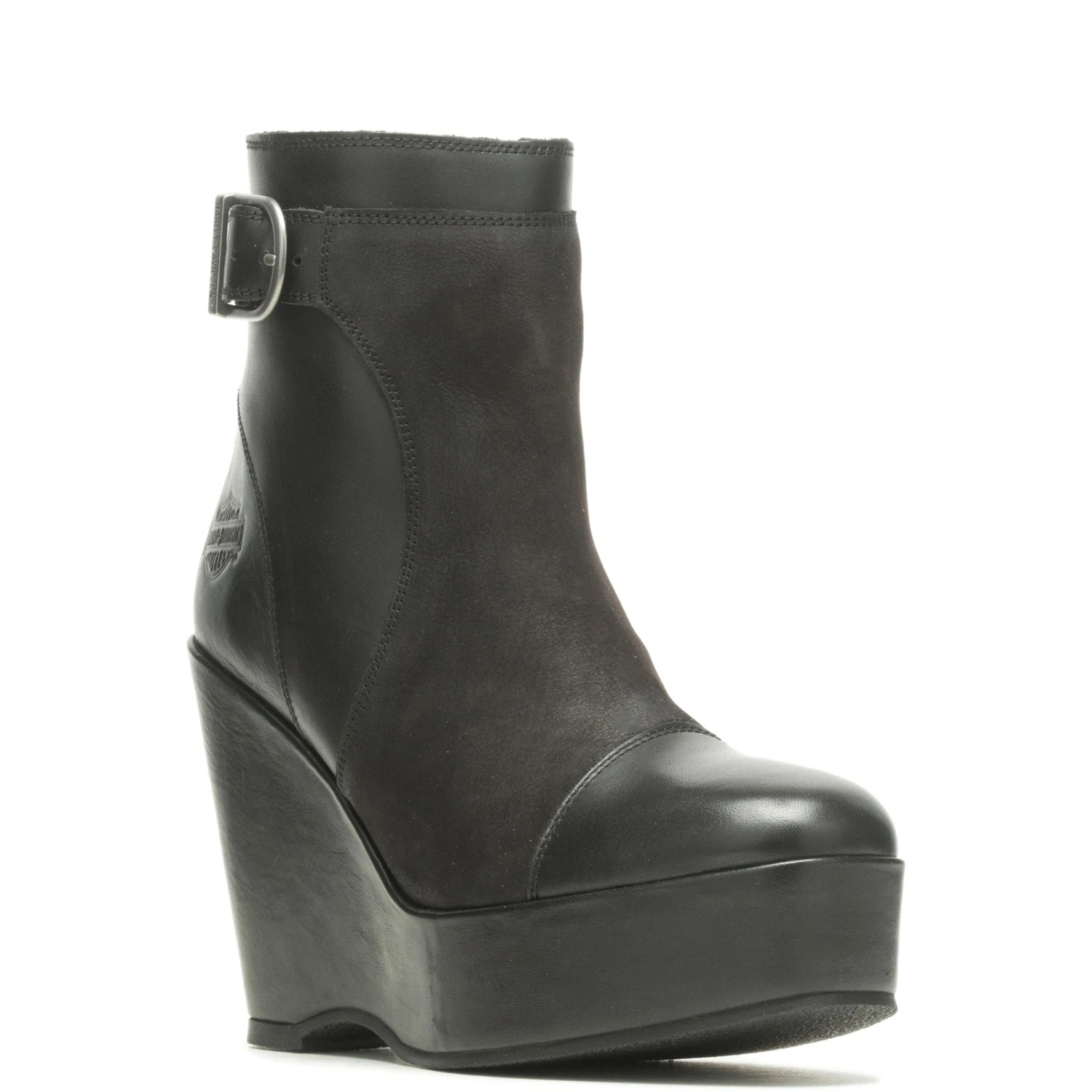 Harley Davidson Harley-Davidson Celina 5" Wedge D84731 Womens Black Ankle & Booties Boots 5 Harley Davidson Harley-Davidson Celina 5" Wedge D84731 Womens Black Ankle & Booties Boots - Image 3