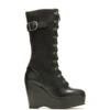 Harley Davidson Harley-Davidson Celina 10" Lace Wedge D84732 Womens Black Motorcycle Boots