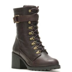 Harley Davidson Harley-Davidson Marinda 9" Lace D84763 Womens Brown Leather Motorcycle Boots -Harley Davidson Shop HDW D84763 040822 F21 IMG11 03