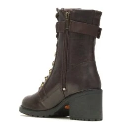 Harley Davidson Harley-Davidson Marinda 9" Lace D84763 Womens Brown Leather Motorcycle Boots -Harley Davidson Shop HDW D84763 040822 F21 IMG11 07