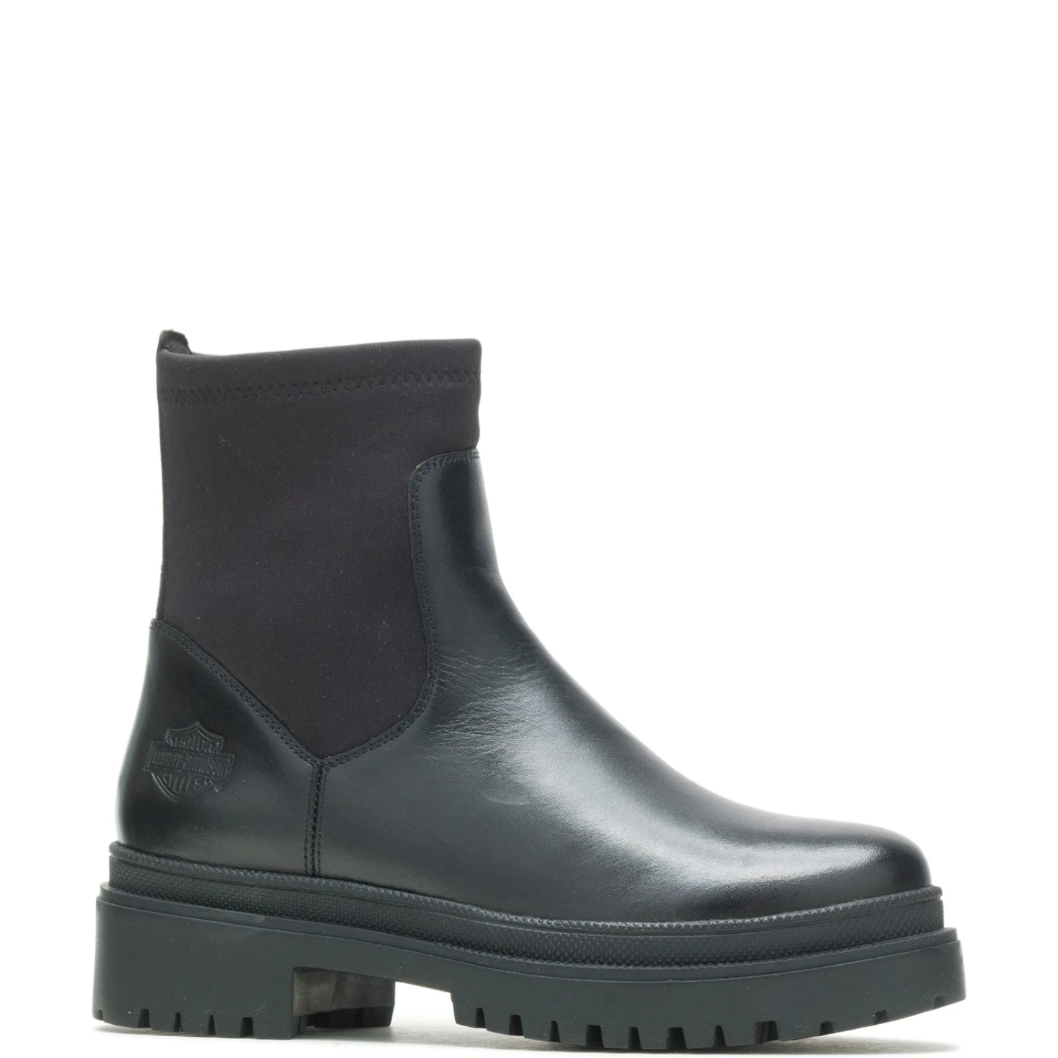 Harley Davidson Harley-Davidson Lenora 6" D84782 Womens Black Leather Casual Dress Boots 4 Harley Davidson Harley-Davidson Lenora 6" D84782 Womens Black Leather Casual Dress Boots - Image 2