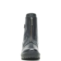 Harley Davidson Harley-Davidson Carney Front Zip D84785 Womens Black Leather Motorcycle Boots -Harley Davidson Shop HDW D84785 112321 F22 IMG8 04