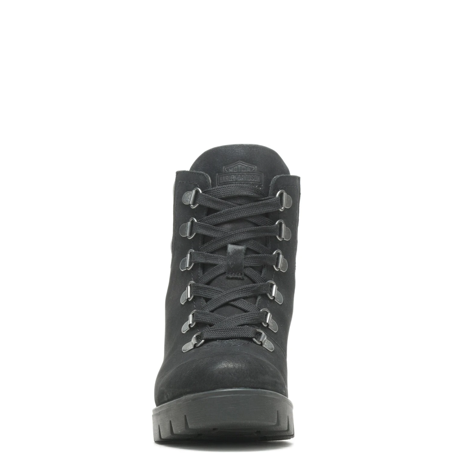 Harley Davidson Harley-Davidson Trawood D84789 Womens Black Nubuck Motorcycle Boots 6 Harley Davidson Harley-Davidson Trawood D84789 Womens Black Nubuck Motorcycle Boots - Image 4