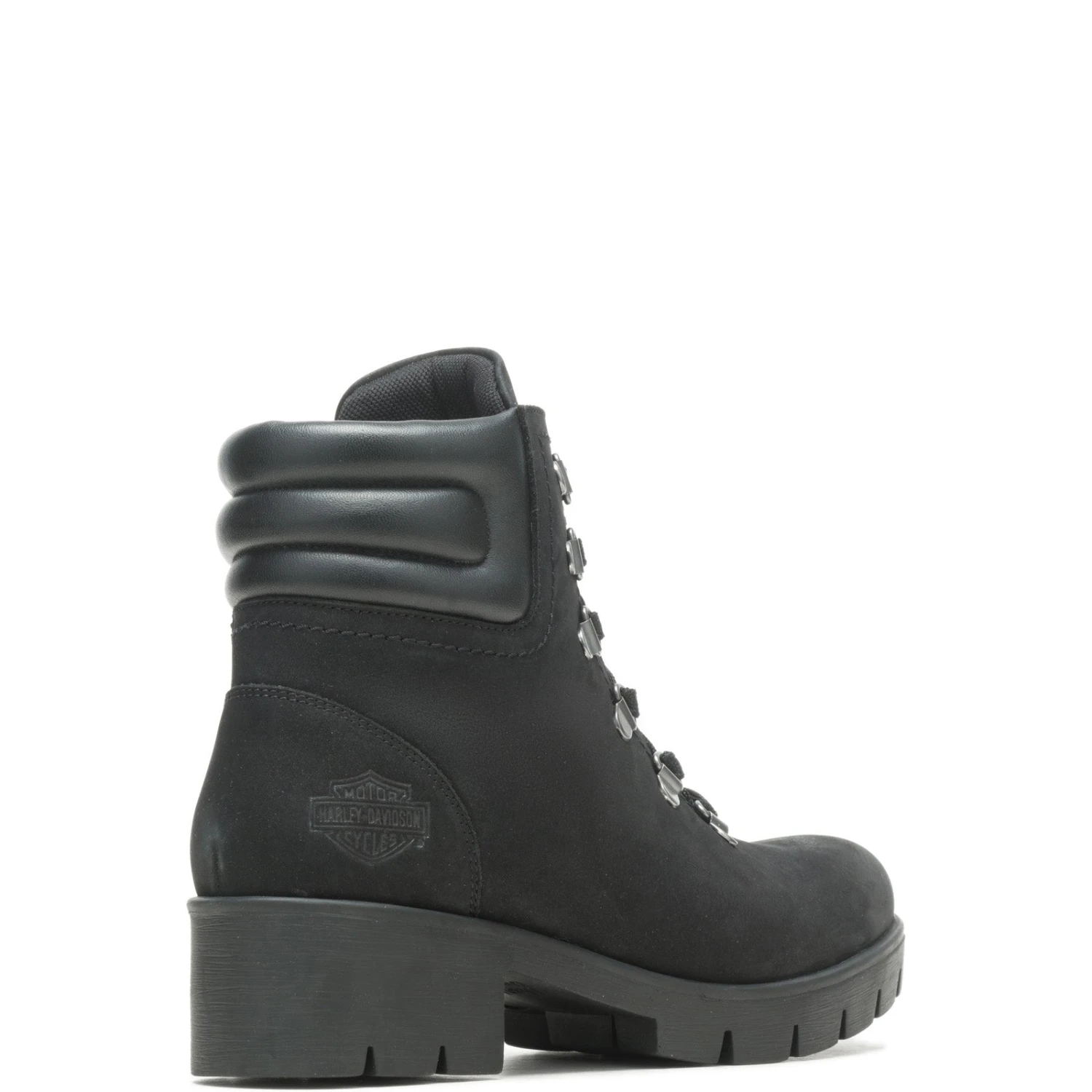 Harley Davidson Harley-Davidson Trawood D84789 Womens Black Nubuck Motorcycle Boots 11 Harley Davidson Harley-Davidson Trawood D84789 Womens Black Nubuck Motorcycle Boots - Image 9