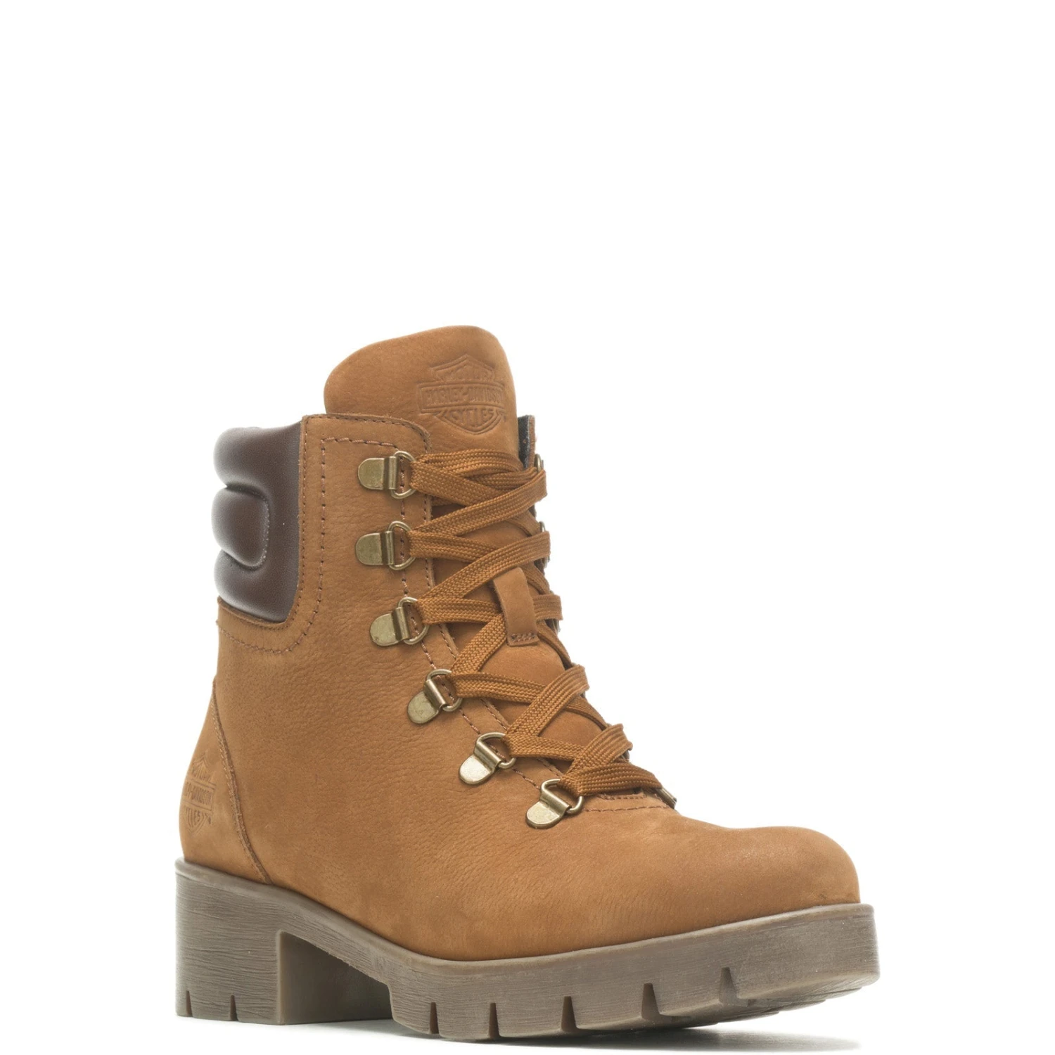 Harley Davidson Harley-Davidson Trawood D84790 Womens Brown Nubuck Motorcycle Boots 5 Harley Davidson Harley-Davidson Trawood D84790 Womens Brown Nubuck Motorcycle Boots - Image 3