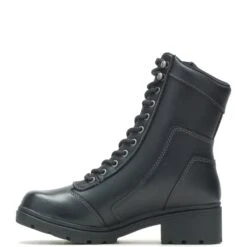 Harley Davidson Harley-Davidson Tessa D85262 Womens Black Leather Motorcycle Boots -Harley Davidson Shop HDW D85262 110821 S09 IMG8 04
