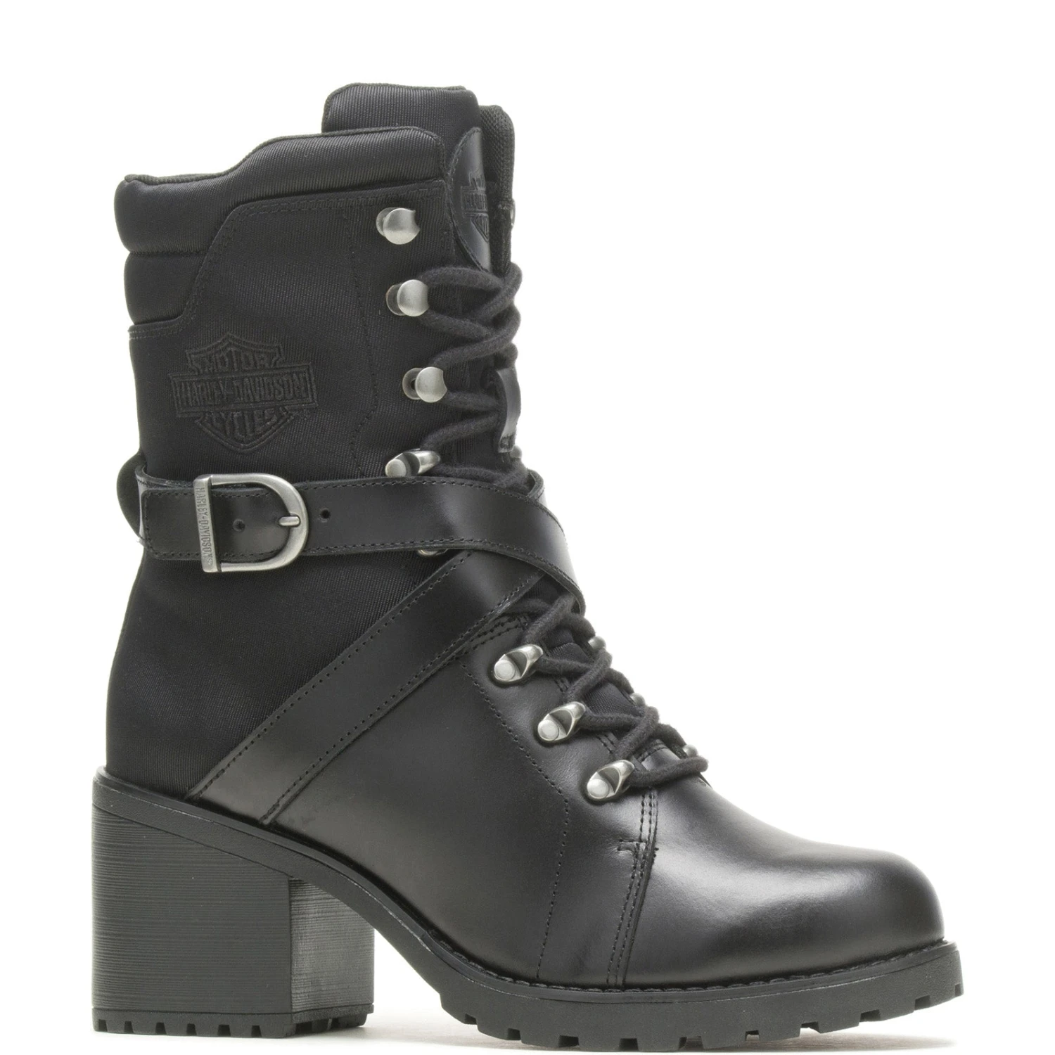 Harley Davidson Harley-Davidson Corrington 7" D87226 Womens Black Leather Motorcycle Boots 4 Harley Davidson Harley-Davidson Corrington 7" D87226 Womens Black Leather Motorcycle Boots - Image 2