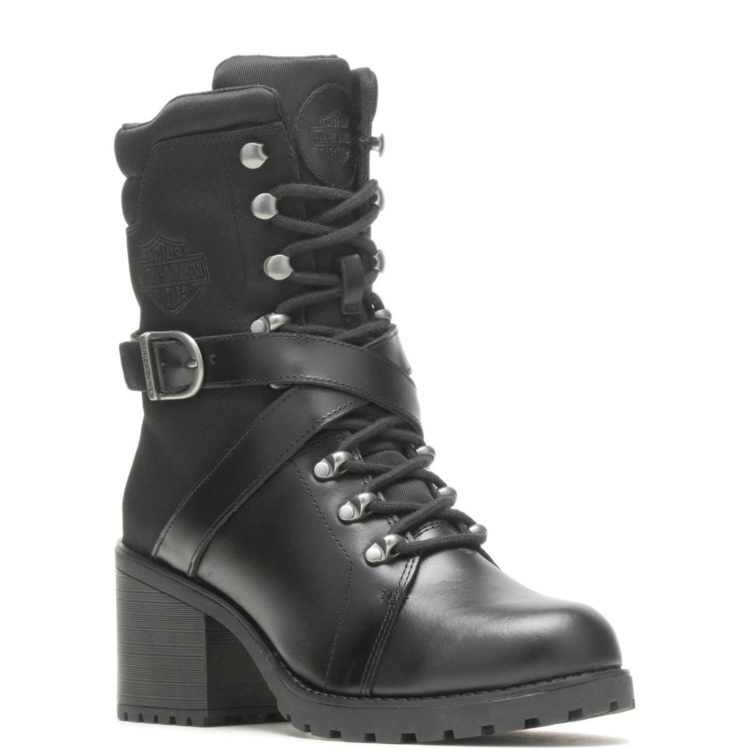 Harley Davidson Harley-Davidson Corrington 7" D87226 Womens Black Leather Motorcycle Boots 5 Harley Davidson Harley-Davidson Corrington 7" D87226 Womens Black Leather Motorcycle Boots - Image 3