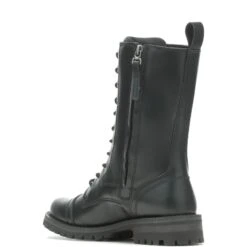 Harley Davidson Harley-Davidson Walsen 8" Lace D87256 Womens Black Leather Motorcycle Boots -Harley Davidson Shop HDW D87256 031722 F22 IMG11 07