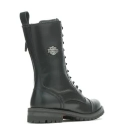 Harley Davidson Harley-Davidson Walsen 8" Lace D87256 Womens Black Leather Motorcycle Boots -Harley Davidson Shop HDW D87256 031722 F22 IMG11 09