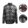 Harley Davidson Harley-Davidson Men's Grey White Plaid L/S Woven Shirt (S03) 1 Harley Davidson Harley-Davidson Men's Grey White Plaid L/S Woven Shirt (S03) -Harley Davidson Shop HarleyDavidsonMen sGreyWhitePlaidLSWovenShirt S03 0 01