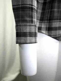 Harley Davidson Harley-Davidson Men's Grey White Plaid L/S Woven Shirt (S03) -Harley Davidson Shop HarleyDavidsonMen sGreyWhitePlaidLSWovenShirt S03 5