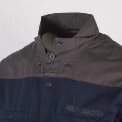 Harley Davidson Harley-Davidson Men's Grey Blue Two Tone #1 Mechanic S/S Woven Shirt (S42) 13 Harley Davidson Harley-Davidson Men's Grey Blue Two Tone #1 Mechanic S/S Woven Shirt (S42) -Harley Davidson Shop a1949c4f 6122 5552 88f2 6b5eac65490d