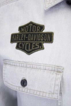 Harley Davidson Harley-Davidson Men's Light Grey Denim L/S Woven Shirt (101) 10 Harley Davidson Harley-Davidson Men's Light Grey Denim L/S Woven Shirt (101) -Harley Davidson Shop ad010223 45a9 5152 9125 64ef8eb9528c
