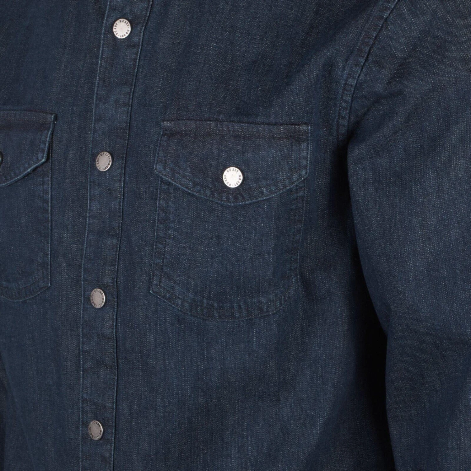 Harley Davidson Harley-Davidson Men's Blue Artist Drive H-D ADV Denim L/S Woven Shirt (S49A) 6 Harley Davidson Harley-Davidson Men's Blue Artist Drive H-D ADV Denim L/S Woven Shirt (S49A) - Image 4