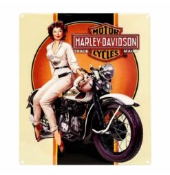 Harley Davidson Harley-Davidson Dreaming Babe Tin Sign - 33 X 38cm
