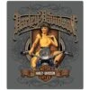 Tin Sign Embossed Harley Davidson Old Scroll Babe -Harley Davidson Shop ar2010591 xl