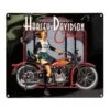 Harley Davidson Harley-Davidson Classic Pin Up Babe Tin Sign - 38 X 33cm