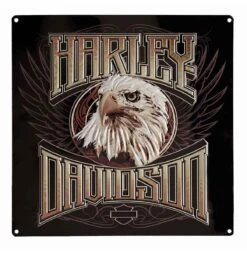 Harley Davidson Harley-Davidson Eagle Stare Tin Sign - 37 X 37cm