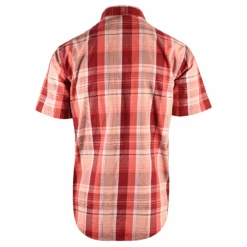 Harley Davidson Harley-Davidson Men's Shirt Red Orange Plaid Short Sleeve Woven (125) -Harley Davidson Shop ba8dcb6a ba2c 516d bc87 86a8ebeef555