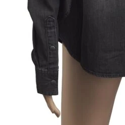 Harley Davidson Harley-Davidson Women's Charcoal Circular Stud Denim L/S Woven Shirt -Harley Davidson Shop bc36e2c6 c693 5ae6 bd12 594d6bfd443c