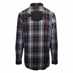 Harley Davidson Harley-Davidson Men's Charcoal Red Plaid L/S Woven Shirt (S08) -Harley Davidson Shop c1010a05 8e28 5349 be60 49f395f484e8