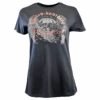 Harley Davidson Harley-Davidson Women's T-Shirt Black Cursive Goth Skull (S28) -Harley Davidson Shop c4596e7d b227 5ba7 b19d 521824e43842