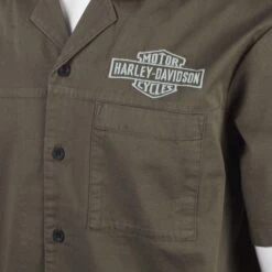 Harley Davidson Harley-Davidson Men's Grape Leaf Wrench Crew S/S Woven Shirt (S46B) -Harley Davidson Shop c86dceb5 bf5f 5b98 9ac3 1c4f75762641