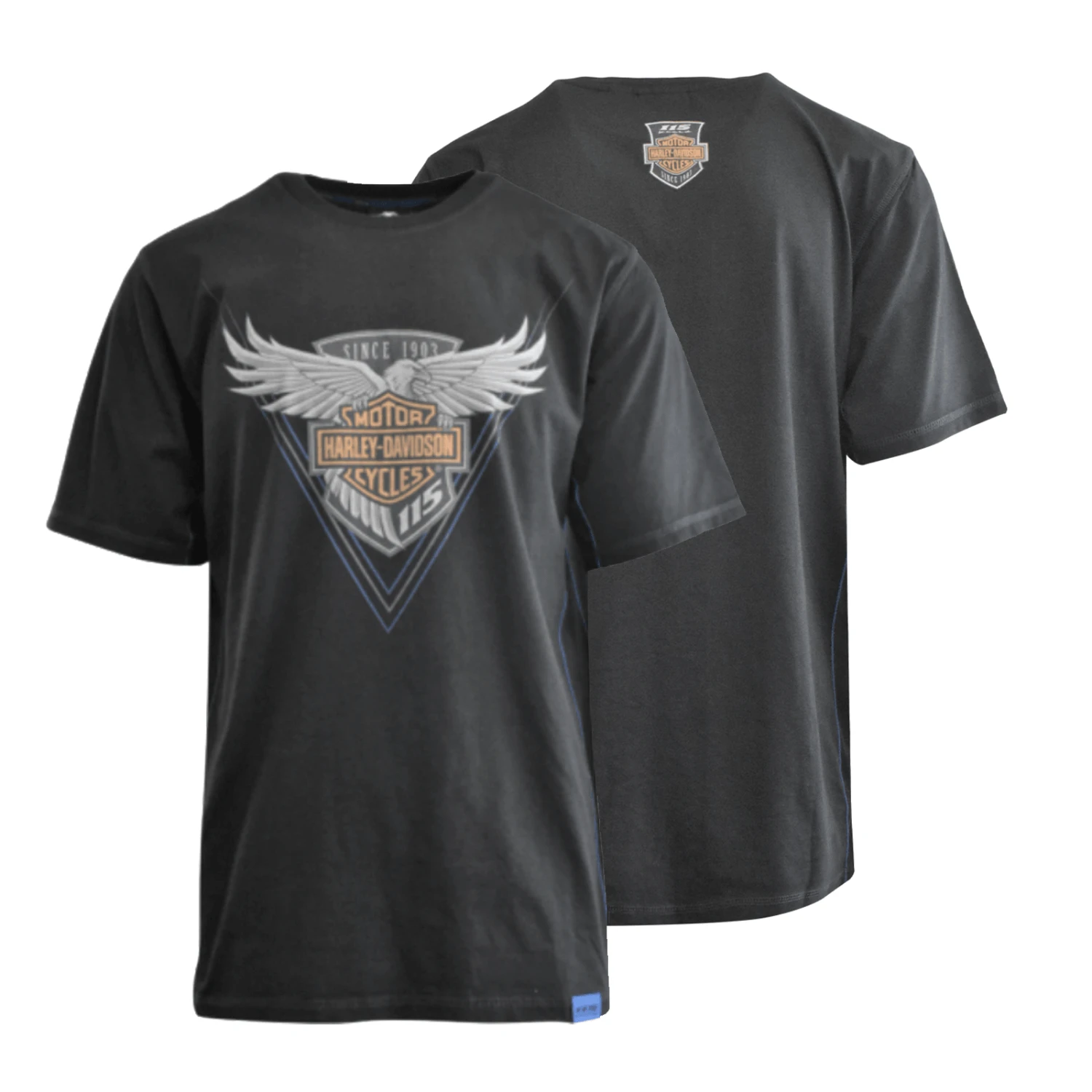 Harley Davidson Harley-Davidson Men's T-Shirt Eagle Wings 115th Anniversary Graphic (S76) 3 Harley Davidson Harley-Davidson Men's T-Shirt Eagle Wings 115th Anniversary Graphic (S76)