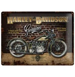 Harley Davidson Harley-Davidson Brick Wall Metal Sign 30 X 40 Cm