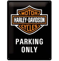 Harley Davidson Harley-Davidson Parking Only Metal Sign 30 X 40 Cm