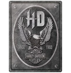 Harley Davidson Harley-Davidson Eagle Metal Sign 30 X 40 Cm
