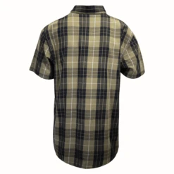 Harley Davidson Harley-Davidson Men's Metallic Sunburst Green Plaid S/S Woven Shirt (S10) -Harley Davidson Shop d019f2f7 452a 5a91 8697 0372534e2852