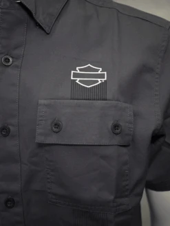 Harley Davidson Harley-Davidson Men's Essential Grey S/S Woven Shirt (S01) 13 Harley Davidson Harley-Davidson Men's Essential Grey S/S Woven Shirt (S01) -Harley Davidson Shop d11c4839 1fce 5e71 b1d9 c3a180ca957d