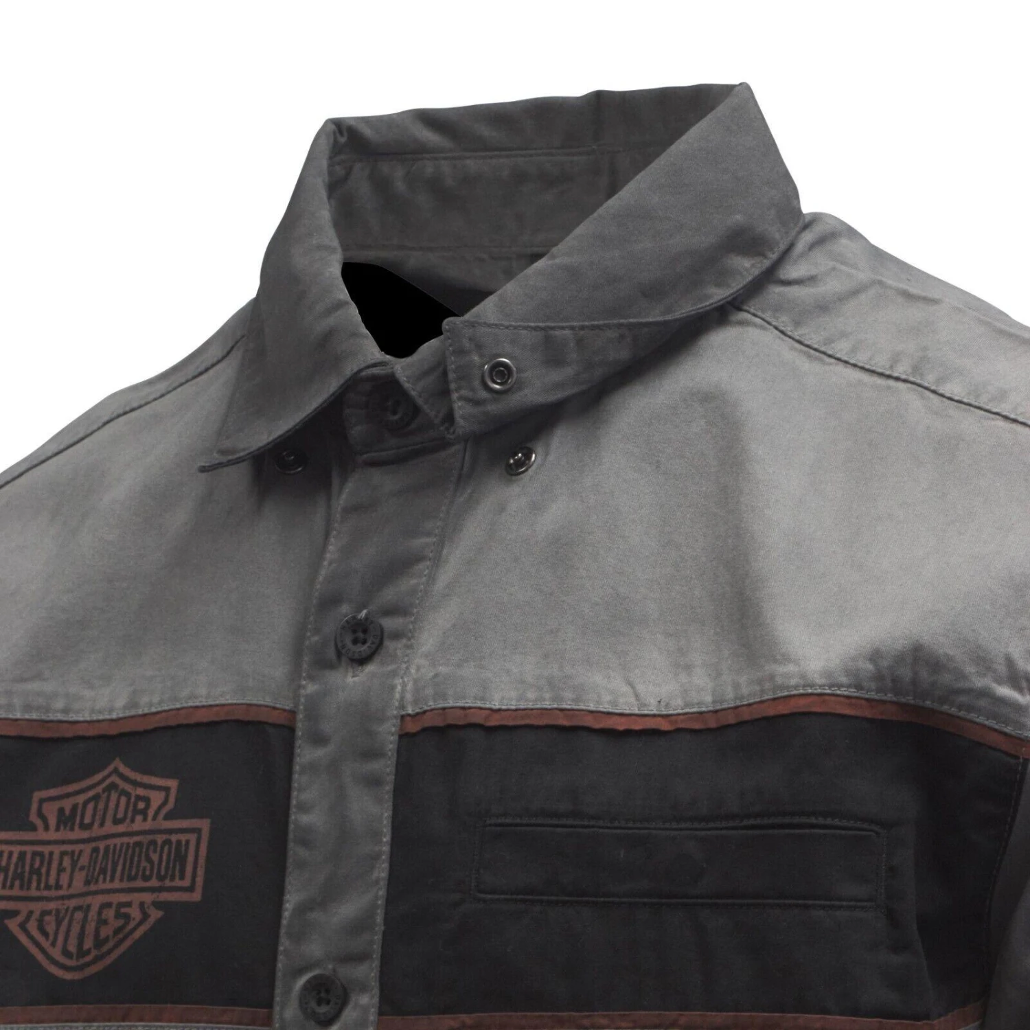 Harley Davidson Harley-Davidson Men's Iron Bond S/S Woven Shirt (S49) 7 Harley Davidson Harley-Davidson Men's Iron Bond S/S Woven Shirt (S49) - Image 5