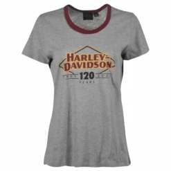 Harley Davidson Harley-Davidson Women's T-Shirt 120th Anniversary Speedbird Diamond (S09)