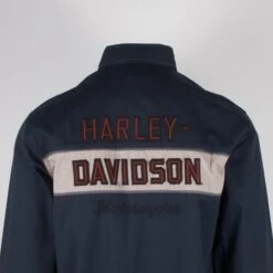 Harley Davidson Harley-Davidson Men's Arched Graphic Colorblock Mechanics L/S Woven Shirt (S45) -Harley Davidson Shop d445075b 4289 5f33 b361 8b42f69ae5b1