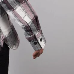 Harley Davidson Harley-Davidson Women's H-D Cream Purple Plaid Hooded L/S Shirt Jacket -Harley Davidson Shop d509d323 284b 5b45 9cf2 359e524c061a