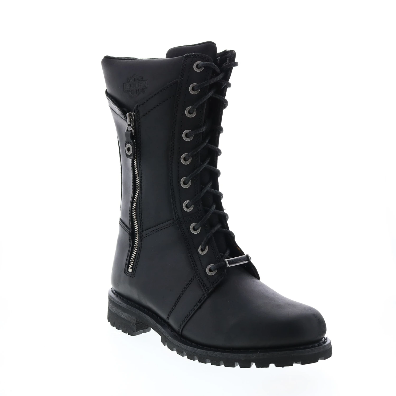 Harley Davidson Harley-Davidson Harnett D84472 Womens Black Leather Motorcycle Boots 4 Harley Davidson Harley-Davidson Harnett D84472 Womens Black Leather Motorcycle Boots - Image 2