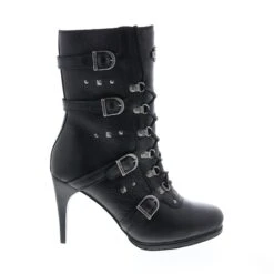 Harley Davidson Harley-Davidson Chesterton D84555 Womens Black Leather Ankle & Booties Boots