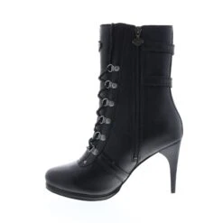 Harley Davidson Harley-Davidson Chesterton D84555 Womens Black Leather Ankle & Booties Boots -Harley Davidson Shop d84555 chesterton boot black 05