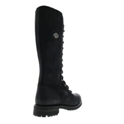 Harley Davidson Harley-Davidson Lornell 14" Lace D84685 Womens Black Leather Motorcycle Boots -Harley Davidson Shop d84685 lornell 14in lace black 08 f03f2ccf 0a84 406a 9544 3ab61e6fb8ca