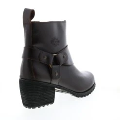 Harley Davidson Harley-Davidson Lalanne Harness D84687 Womens Brown Leather Motorcycle Boots -Harley Davidson Shop d84687 lalanne harness boot brown 08
