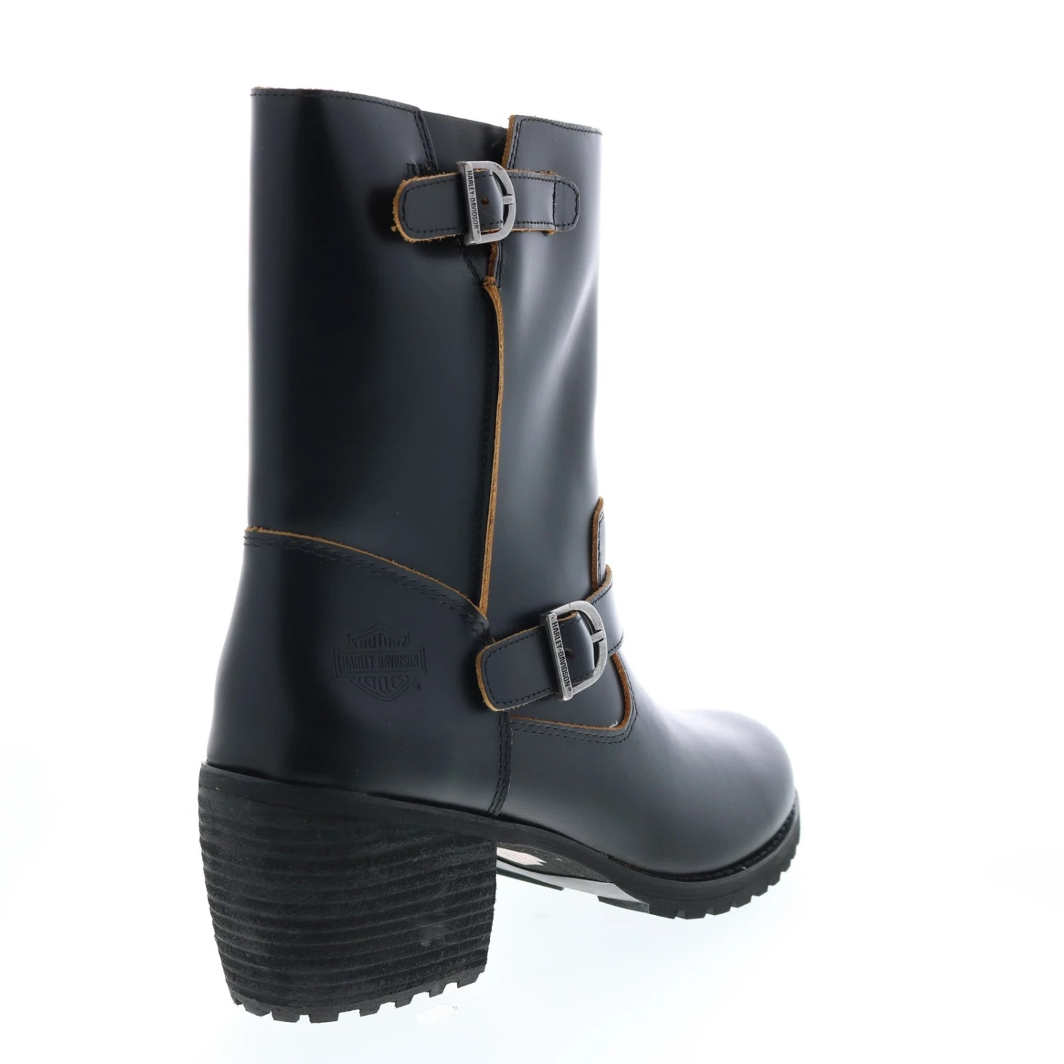 Harley Davidson Harley-Davidson Lalanne Engineer D84688 Womens Black Leather Motorcycle Boots 10 Harley Davidson Harley-Davidson Lalanne Engineer D84688 Womens Black Leather Motorcycle Boots - Image 8