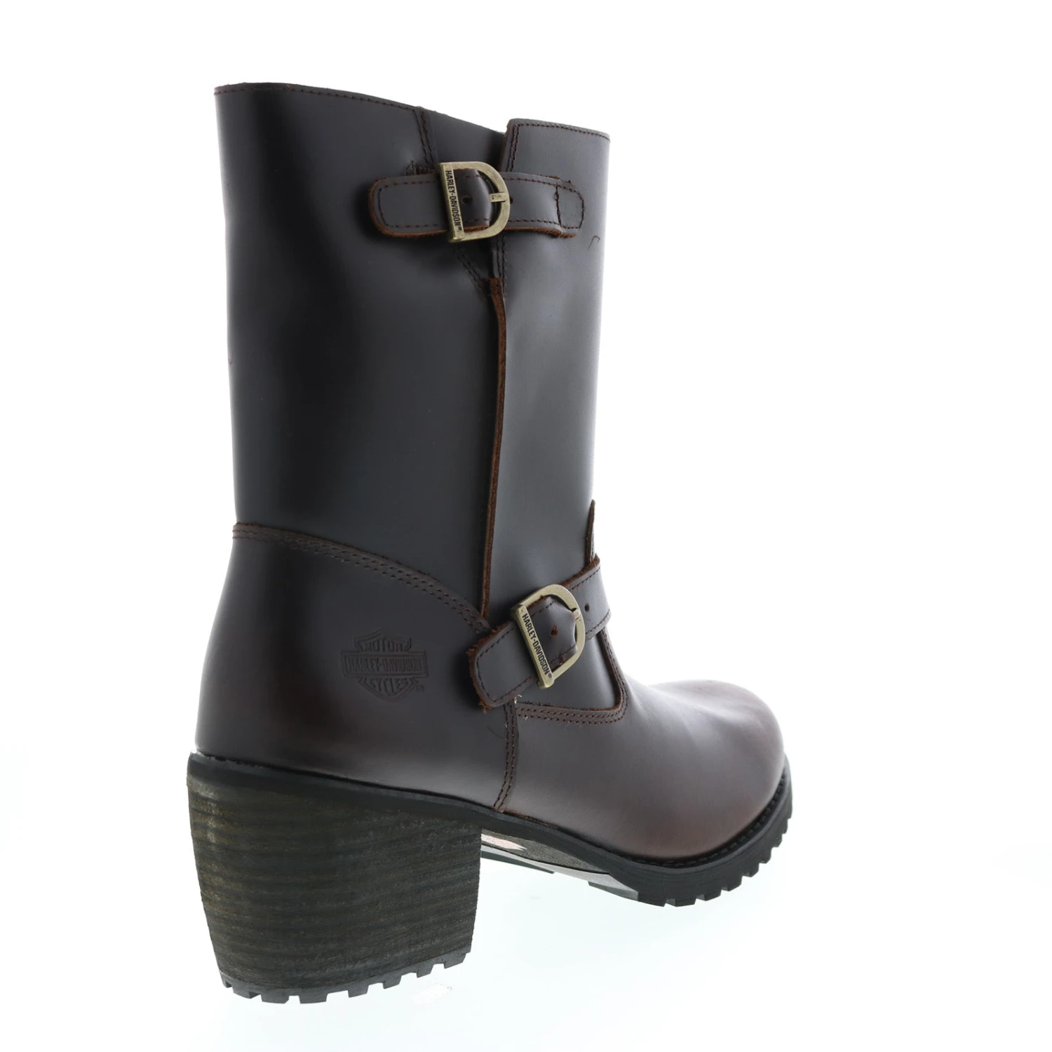 Harley Davidson Harley-Davidson Lalanne Engineer D84689 Womens Brown Leather Motorcycle Boots 10 Harley Davidson Harley-Davidson Lalanne Engineer D84689 Womens Brown Leather Motorcycle Boots - Image 8