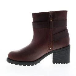 Harley Davidson Harley-Davidson Lalanne DBL Strap D84712 Womens Brown Motorcycle Boots -Harley Davidson Shop d84712 lalanne dbl strap brown 05